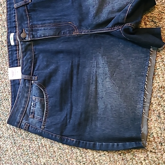 DIP BRAND WOMENS PLUS SIZE BLUE JEAN CUTOFF SHORTS SIZE 24W - Picture 14 of 16